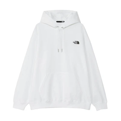 TNF White Logo Print Pullover Hoodie Unisex NT12443-W