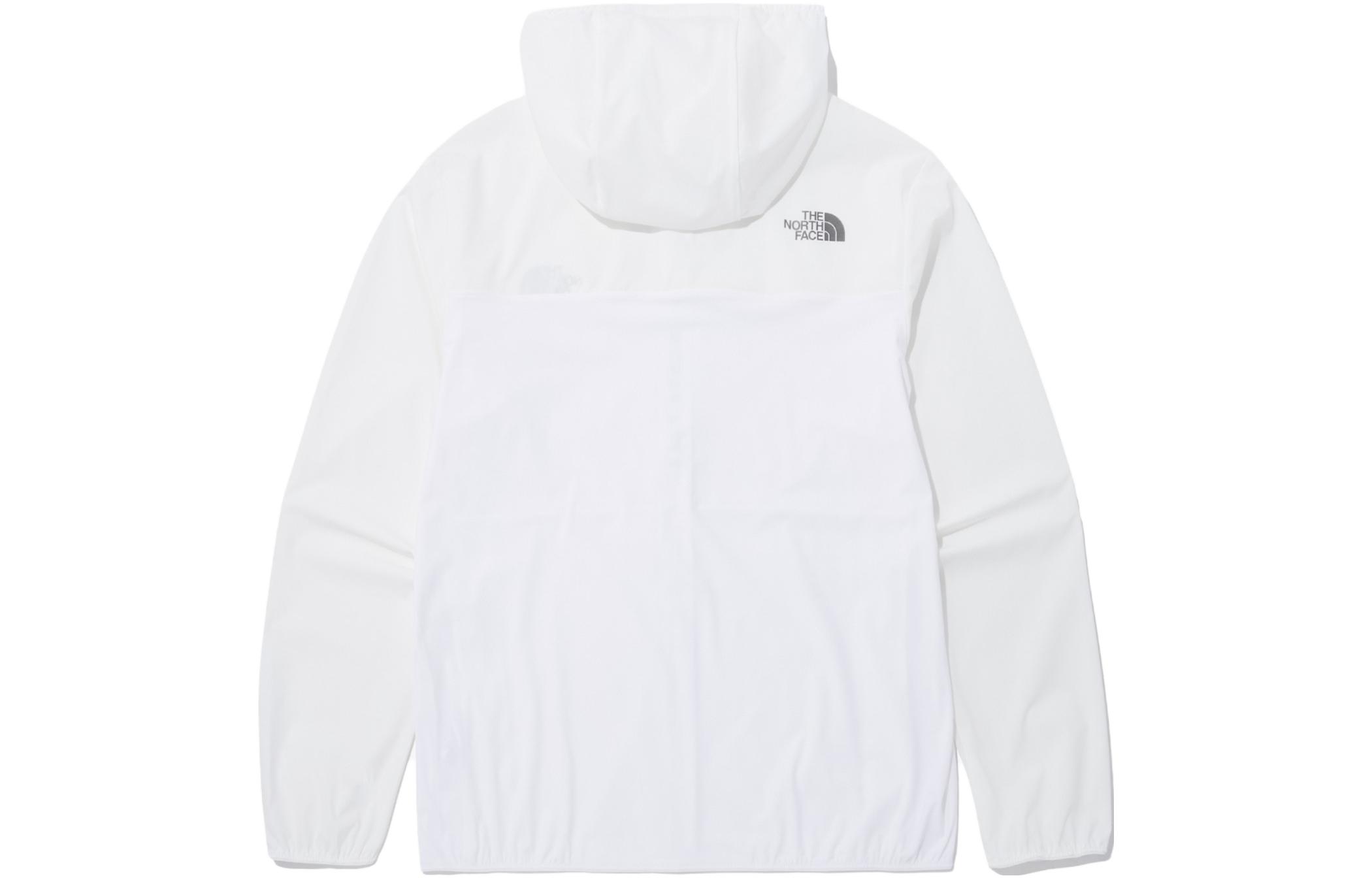 TNF White Logo Print Zip-Up Hoodie Jacket Unisex NJ5JP05K 圖 3
