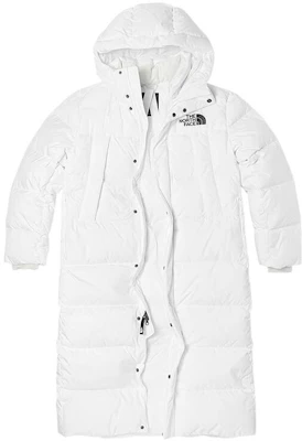 The North Face White Logo Zip-Up Puffer Jacket NF0A81RJ-FN4 Buy The North Face White Logo Zip-Up Puffer Jacket NF0A81RJ-FN4