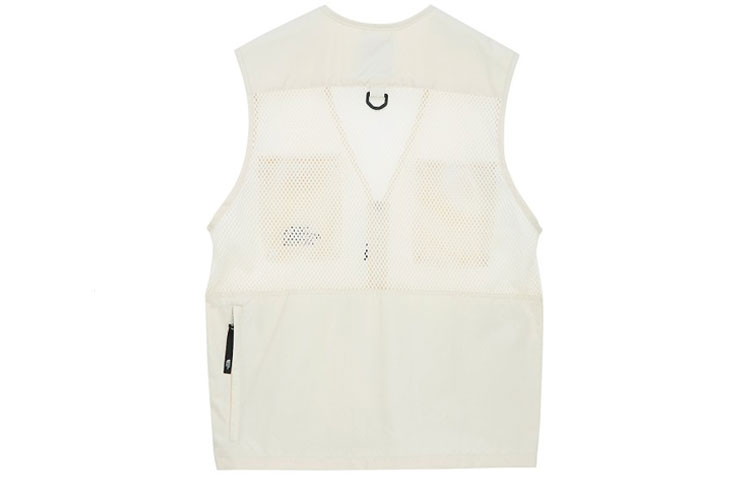 Lookbook The North Face Rompi Olahraga Unisex Putih Jala Multi-Saku Bernapas. NV3BM02B