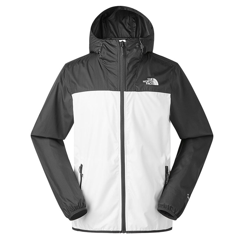 TNF White Outdoor Logo Zip-Up Hoodie Jacket NF0A3VQZ-KN6