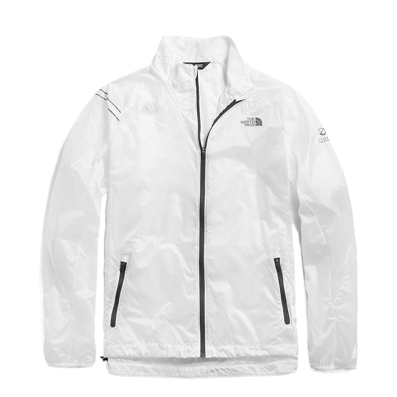 TNF White Outdoor Sports Jacket with Solid Color Design NF0A3UXJ-FN4
