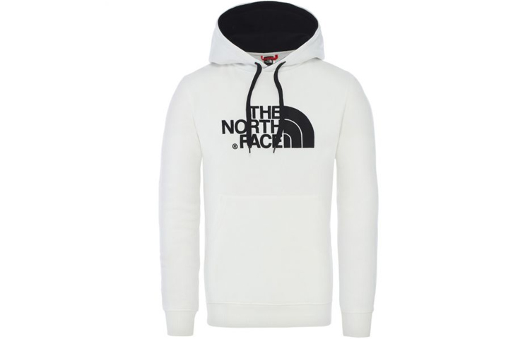 TNF White Printed Long-Sleeve Hoodie NF00AHJYL-A91