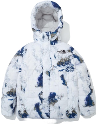 The North Face White Printed Zip Hoodie Puffer Jacket Unisex NJ1DN53J Buy The North Face White Printed Zip Hoodie Puffer Jacket Unisex NJ1DN53J