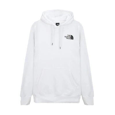TNF White Pullover Hoodie with Back Logo Print NF0A4761-LB1