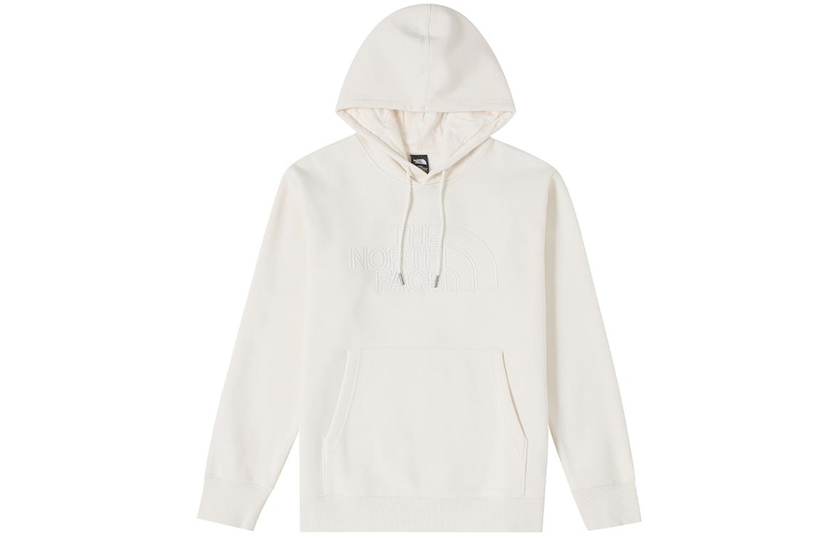 TNF White Pullover Hoodie with Solid Logo Embroidery NF0A7QV4-N3N