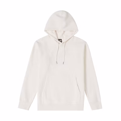 TNF White Pullover Hoodie with Solid Logo Embroidery NF0A7QV4-N3N