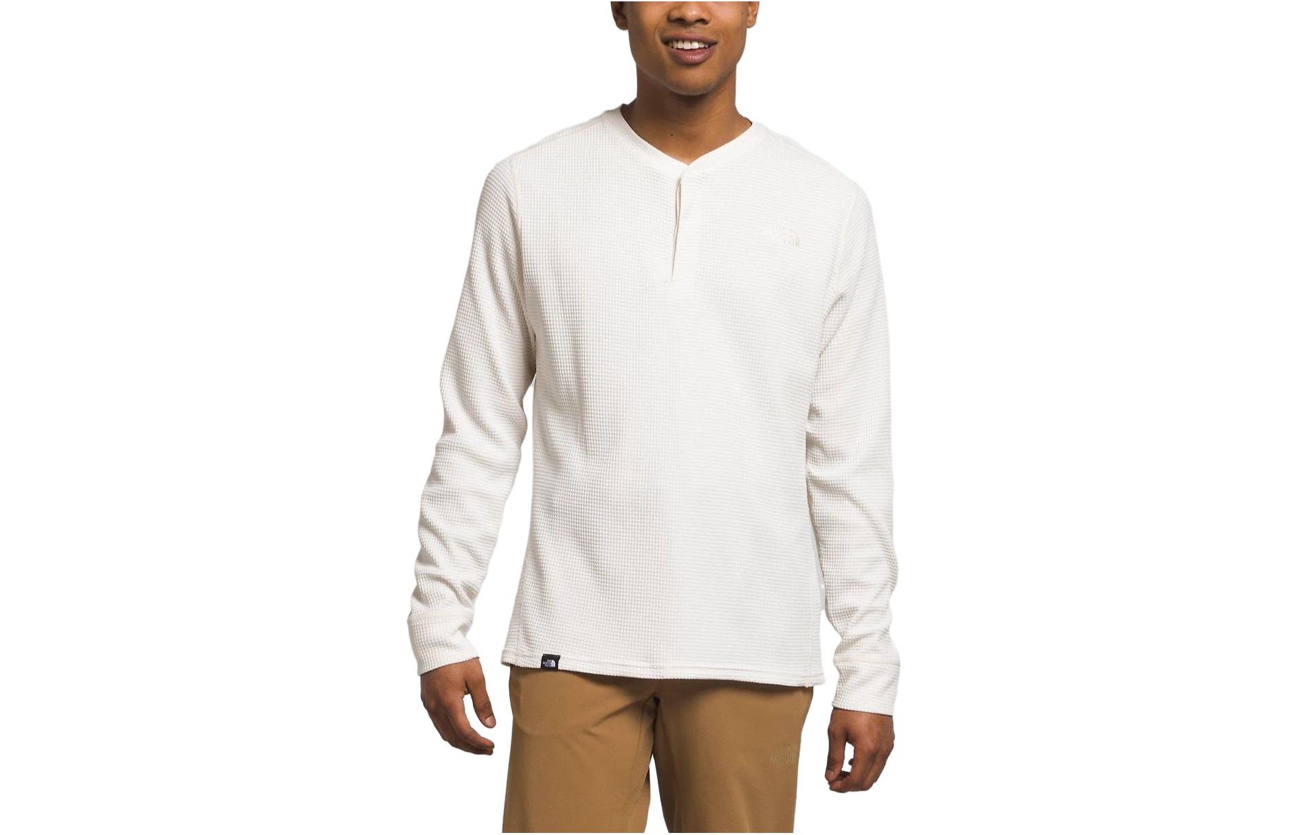 TNF White Pullover Sweatshirt with Embroidered Logo NF0A84FT-N3N