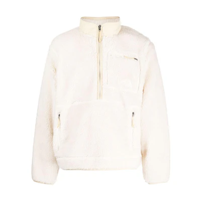 TNF White Sherpa Fleece Half-Turtleneck Sweatshirt NF0A7URNN3N