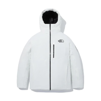 TNF White Solid Casual Fitted Zip Hoodie Jacket NJ3NP63D