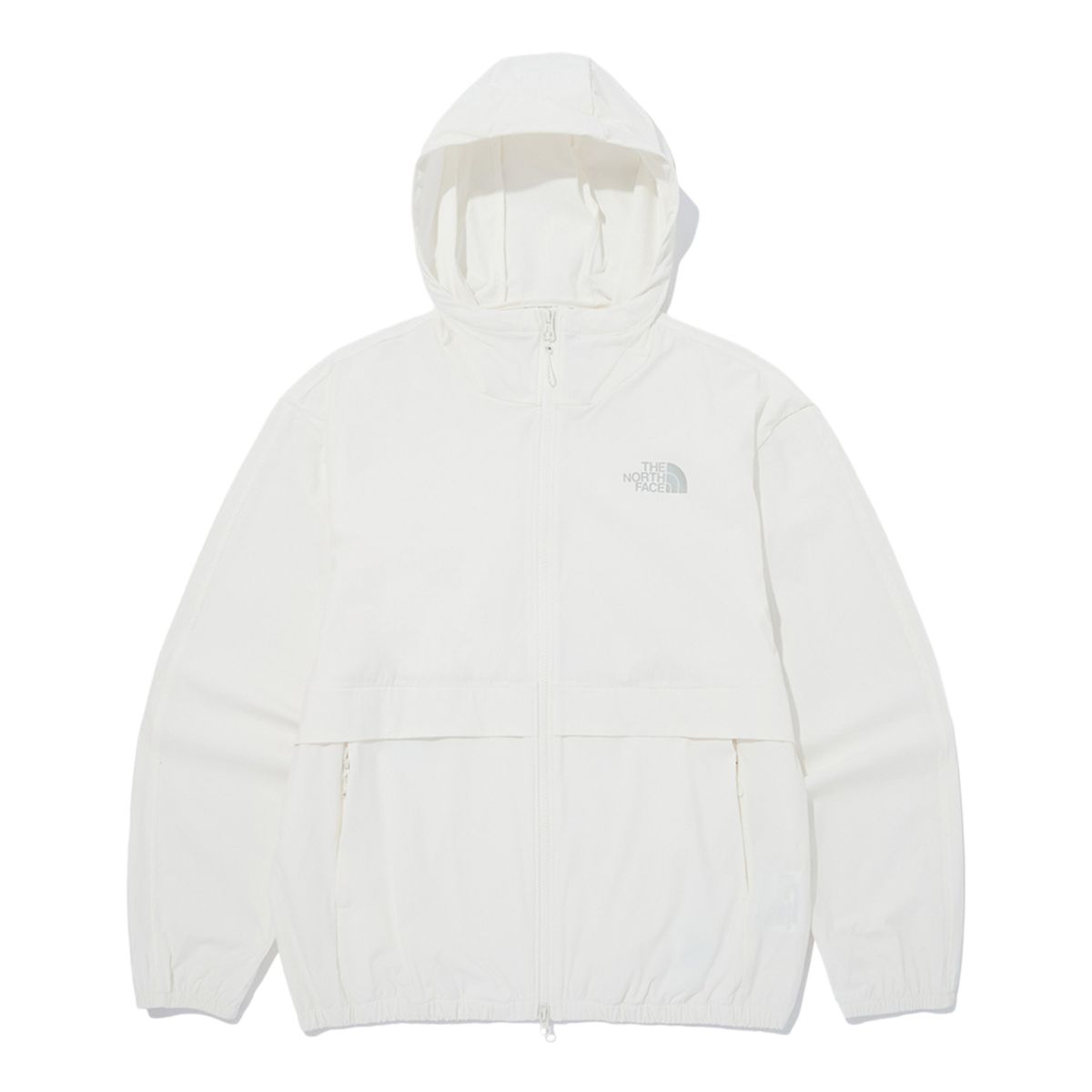 TNF White Solid Logo Hoodie Jacket Unisex NJ3BQ08N