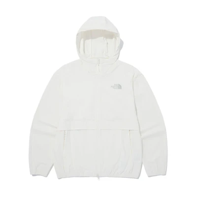TNF White Solid Logo Hoodie Jacket Unisex NJ3BQ08N