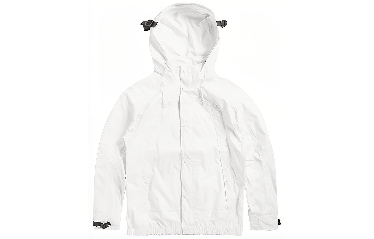 TNF White Waterproof Windproof Hooded Hard Shell Jacket NF0A49CG-FN4
