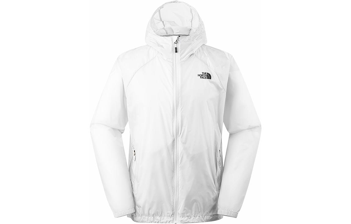 TNF White Windproof Lightweight Hooded Jacket NF0A7WD4-FN4