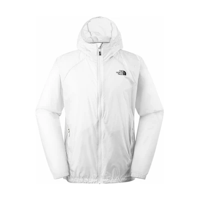TNF White Windproof Lightweight Hooded Jacket NF0A7WD4-FN4