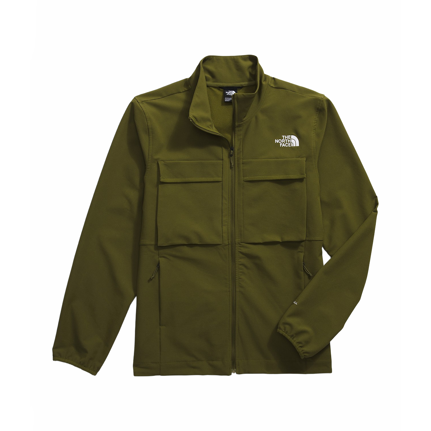 TNF Willow Stretch Jacket Forest Olive High-neck Zip Jacket NF0A86NW-PIB