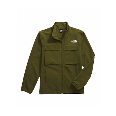 TNF Willow Stretch Jacket Forest Olive High-neck Zip Jacket NF0A86NW-PIB