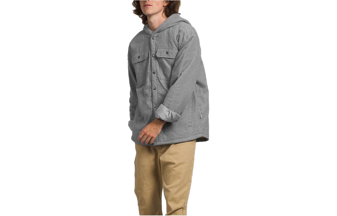 TNF Windproof Hooded Pocket Jacket - Light Gray NF0A7USO-DYY