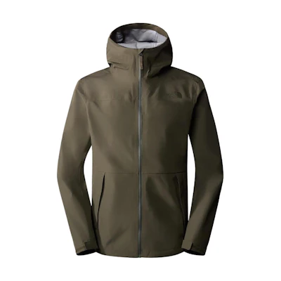 TNF Windproof Logo Printed Hooded Jacket Grey Green NF0A7QB2-21L