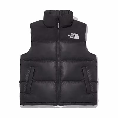 TNF Windproof Removable Hood Logo Vest Unisex Shiny Black NV3NP55D