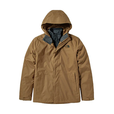 TNF Winter Waterproof 3-in-1 Outdoor Jacket Khaki NF0A4U7M-XC8