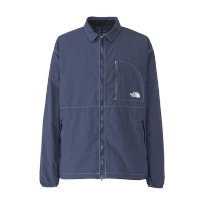 TNF Apparel Series Blue Zip-Up Collared Long Sleeve Jacket Men NP22490-UN