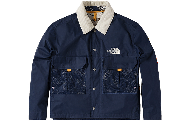 Buy The North Face x Brain Dead 76 Blue Oversized Mountain Chore Jacket for Men 529U-L4U