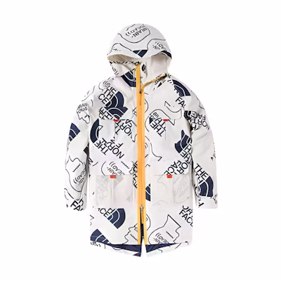 TNF Brain Dead 76 Oversized White Mountain Parka Jacket 529S-WE9