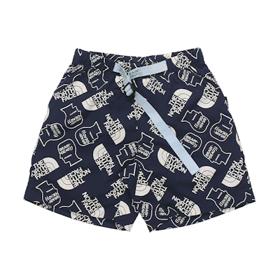 TNF Brain Dead 77 Baggy Climber Print Shorts Blue NF0A529Z-WF3