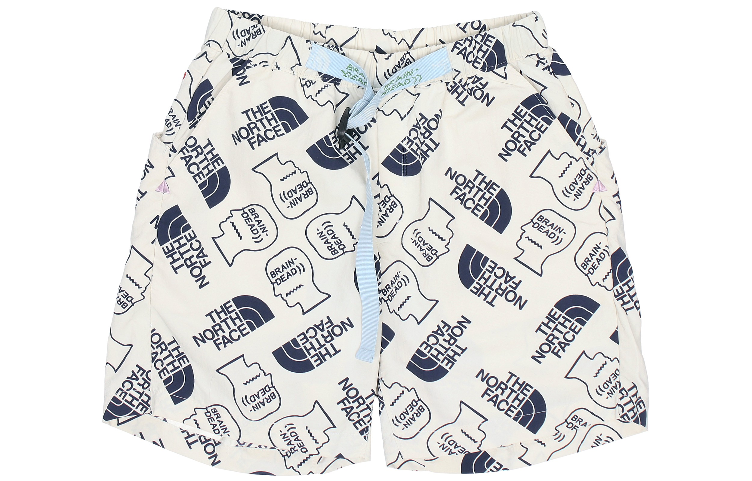 The North Face x Brain Dead 77 Baggy Climber Shorts White Print 529Z-WF4