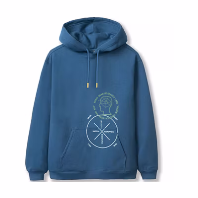 THE NORTH FACE Brain Dead Blue Drop Shoulder Hoodie Unisex NF0A3YCV-HDC