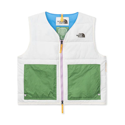 THE NORTH FACE Brain Dead Collab Patchwork Down Vest Winter Unisex White 52BT-11P