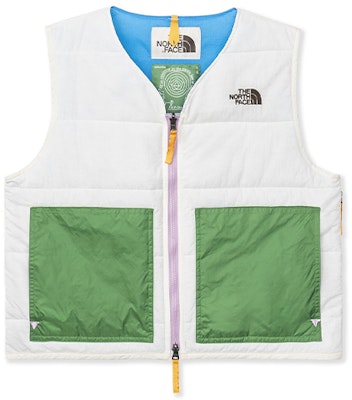 THE NORTH FACE x Brain Dead Patchwork Down Vest Unisex Putih Musim Dingin. 52BT-11P Order THE NORTH FACE x Brain Dead Patchwork Down Vest Unisex Putih Musim Dingin. 52BT-11P