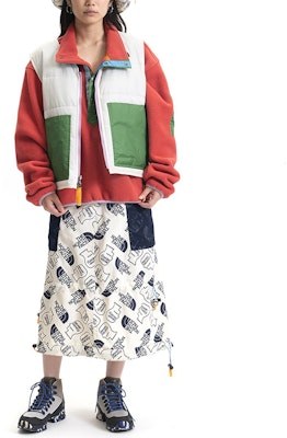 THE NORTH FACE x Brain Dead Patchwork Down Vest Unisex Putih Musim Dingin. 52BT-11P Shop THE NORTH FACE x Brain Dead Patchwork Down Vest Unisex Putih Musim Dingin. 52BT-11P