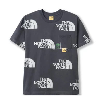 TNF Brain Dead Logo Pocket Gray Unisex Relaxed T-Shirt NF0A3YCU0C5