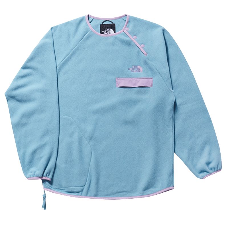 TNF CLOT SS23 Aurora Green Fleece Crewneck Pullover - NF0A873B-LV2
