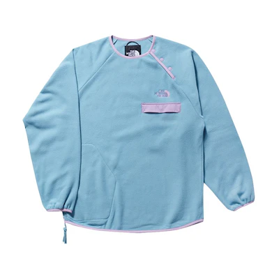 TNF CLOT SS23 Aurora Green Fleece Crewneck Pullover - NF0A873B-LV2