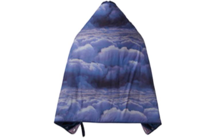 Lookbook THE NORTH FACE x CLOT SS23 Ponco Cetakan Awan Biru Cyan Unisex. NF0A8735-OQ8