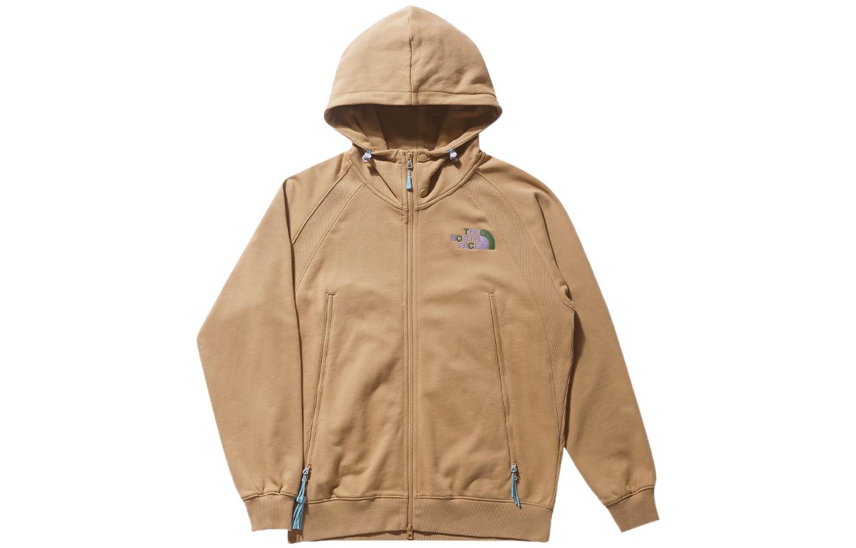 The North Face x CLOT SS23 Logo Embroidered Knit Cardigan Jacket Earth Brown NF0A873E-N15