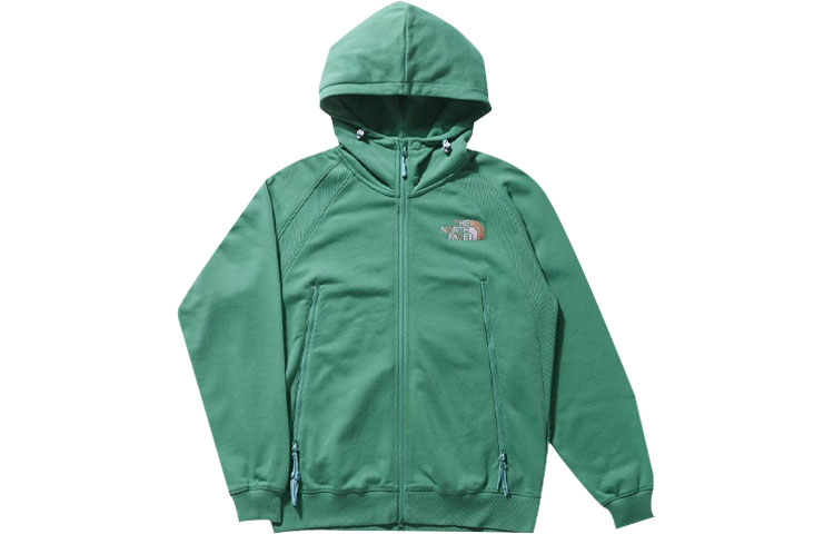 TNF CLOT SS23 Logo Embroidered Knit Hoodie Jacket Green NF0A873E-N11