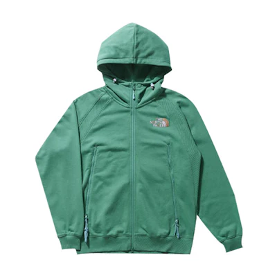 TNF CLOT SS23 Logo Embroidered Knit Hoodie Jacket Green NF0A873E-N11