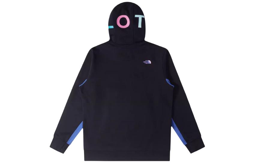 TNF CLOT SS24 Logo Hoodie Black Unisex Retro Knit拼接 NF0A8A5P-JK3 圖 3