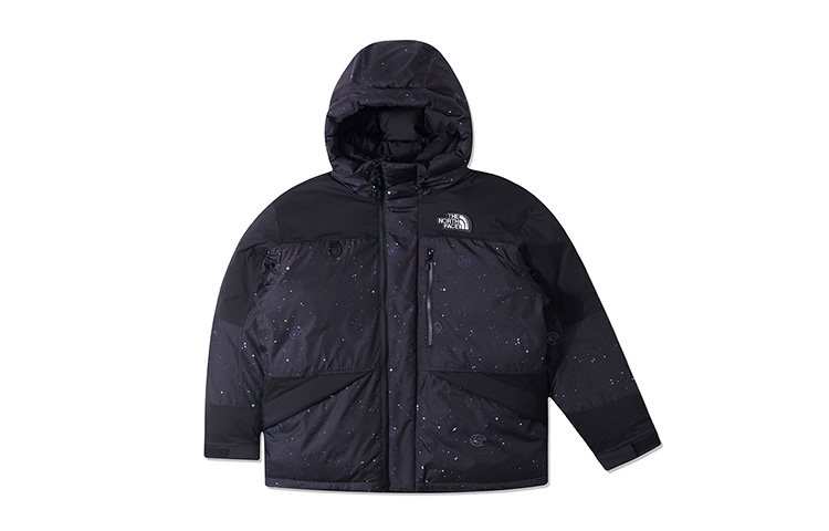 The North Face x CLOT SS24 Unisex Black Water-Repellent Logo Puffer Jacket NF0A8A5E-JK3