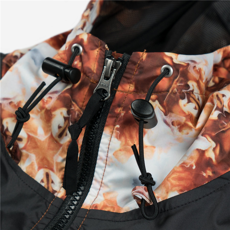 TNF DOE Caffeinated Kaleidoscope Windproof Hiking Jacket Black Men. NF0A5JYI-HMT 圖 4