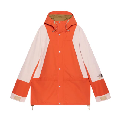 TNF Gucci Orange Colorblock Hooded Jacket 663759-ZKQSL-6176