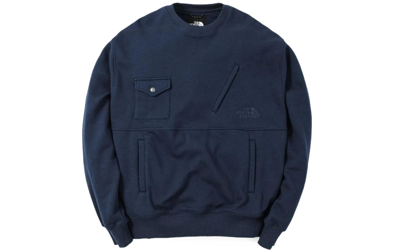 TNF INVINCIBLE "Time Travel" Navy Multi-Pocket Logo Sweatshirt Unisex NF0A83OD-8K2