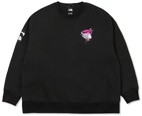 THE NORTH FACE x INVINCIBLE Metaverse Neon Print Crewneck Sweatshirt Hitam Pria. NF0A7QVT-JK3 Lookbook THE NORTH FACE x INVINCIBLE Metaverse Neon Print Crewneck Sweatshirt Hitam Pria. NF0A7QVT-JK3