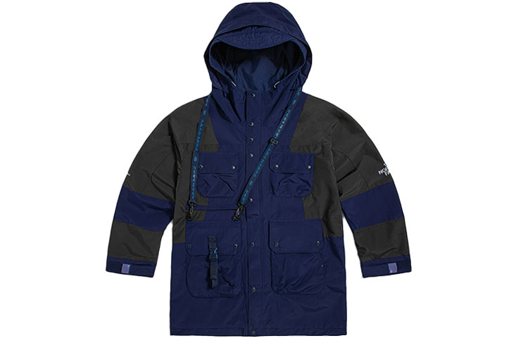 The North Face x Kazuki Kuraishi Blue Multi-Pocket Hooded Windbreaker Jacket NF0A5B3B-L4U