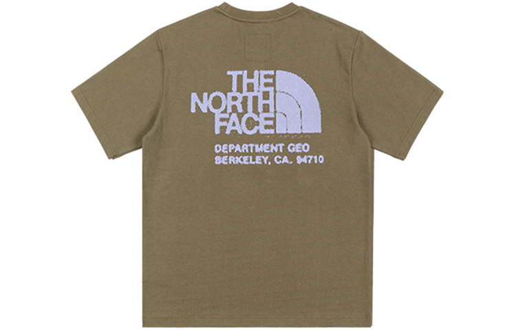 The North Face x Kazuki Kuraishi Olive Green Logo Print Unisex Crewneck T-Shirt. NF0A5AWP-7D6