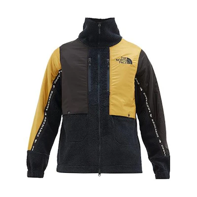 TNF X KAZUKI Yellow Colorblock High Neck Jacket for Men NF0A46DGH2G